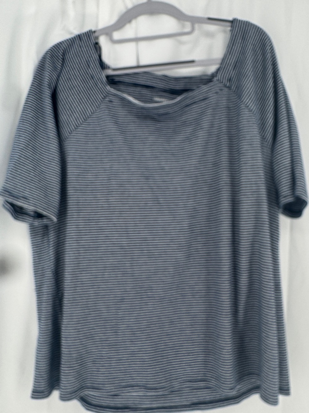 Westport Navy and White Striped Short-Sleeve Top - Picture 2 of 3